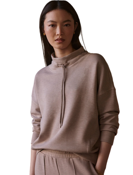 Oakdale Sweat- Taupe Marl