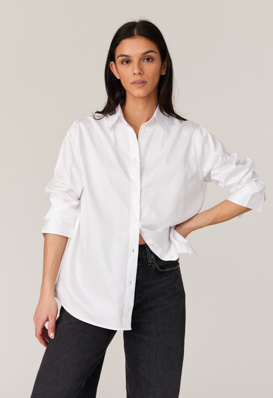 Alexis Cotton Shirt- White