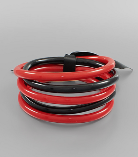 Gameday Jelly Bracelet- Red/Black