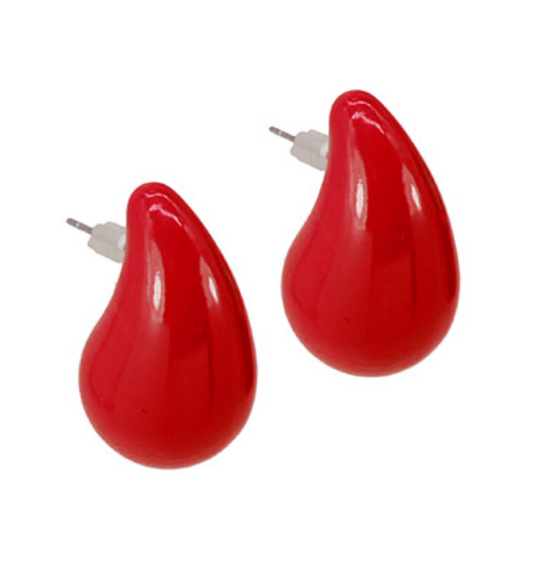 Color Coated Teardrop- Red