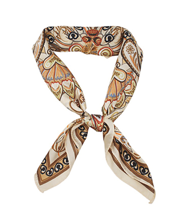 Bohemian Paisley Border Scarf