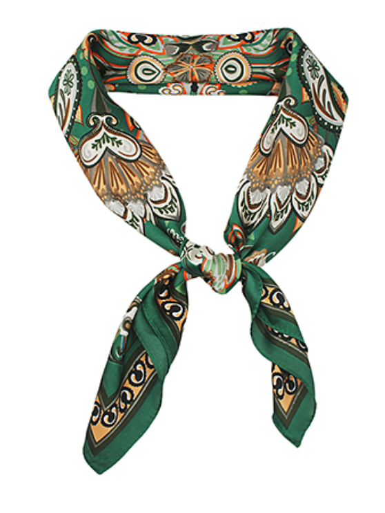 Bohemian Paisley Border Scarf