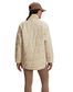 Libby Plush Quit Jacket- Ivory