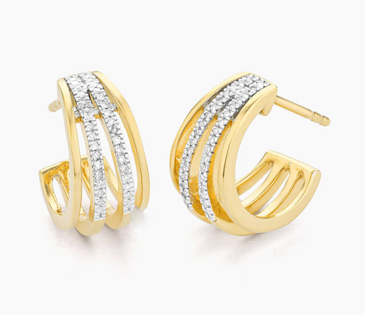 Wrap Around Huggie Earrings