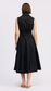 Brixton Tie Waist Midi Dress- Black