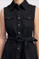 Brixton Tie Waist Midi Dress- Black