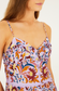 Lilac Flower Tiles Sleeveless Dress