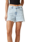 Heidi Denim Cut Off Shorts- Bleached 90's