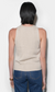 Ingrid Halter Knit Top- Linen
