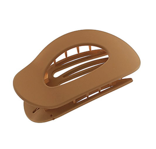 Oval Outline Claw Hair Clip