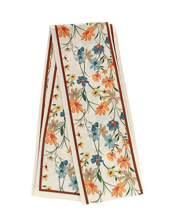 Multi Print Narrow Scarf
