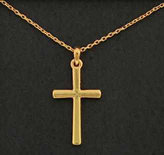Cross Pendant Necklace- Gold