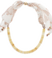 Half Marble Beaded Scarf Necklace