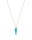 Color Coated Fish & Pearl Necklace