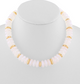 Marbleized Rondelle Stone Necklace