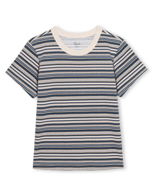 Girlfriend Tee- Coastal Pine Stripe