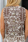 Printed Midi Skirt Set- Brown Block Print