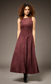 Aster Suede Dress- Burgundy