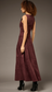 Aster Suede Dress- Burgundy