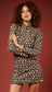 Piper Crochet mini Dress- Black/Natural