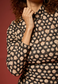 Piper Crochet mini Dress- Black/Natural