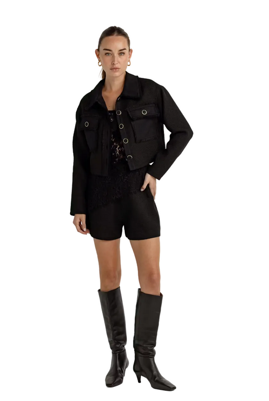 Boucle Jasper Short- Black