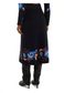 Bow Garden Knit Midi Skirt- Blue