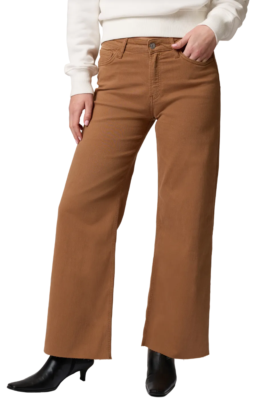 Paloma Mid Rise Wide Leg Jean- Tapenode