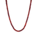 Marble Rondelle bead Necklace- Brown