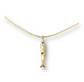 Isla small fish necklace- Blue Sapphire