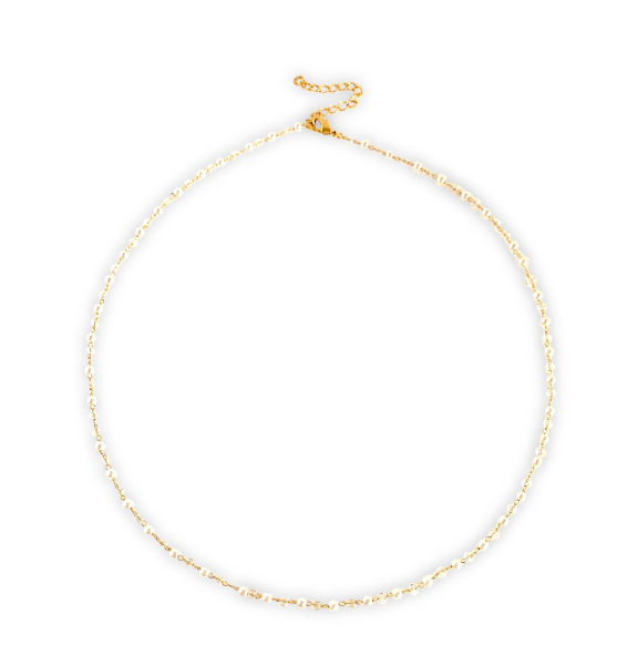 Ashley Bead and Pearl Short Necklace