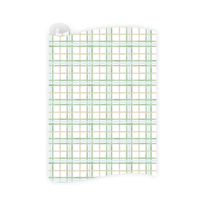 Lush Pines Plaid Wrapping Paper- Set of 3 sheets