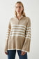 Tessa Stripe Sweater- Sand Stripe