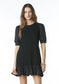 Tenley Short Sleeve Dress- Black