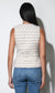 Toni Tweed Belted Vest Top- Beige
