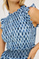 Vivier Midi Smocked Dress- Sapphire