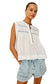 Willow Pleated Top- White