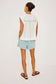 Willow Pleated Top- White