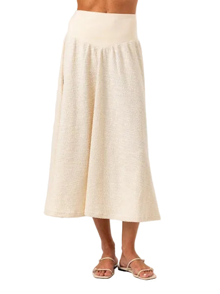 Saphire Midi Skirt- Coconut
