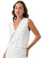 Clover Sweater Vest- Cream