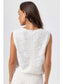 Clover Sweater Vest- Cream