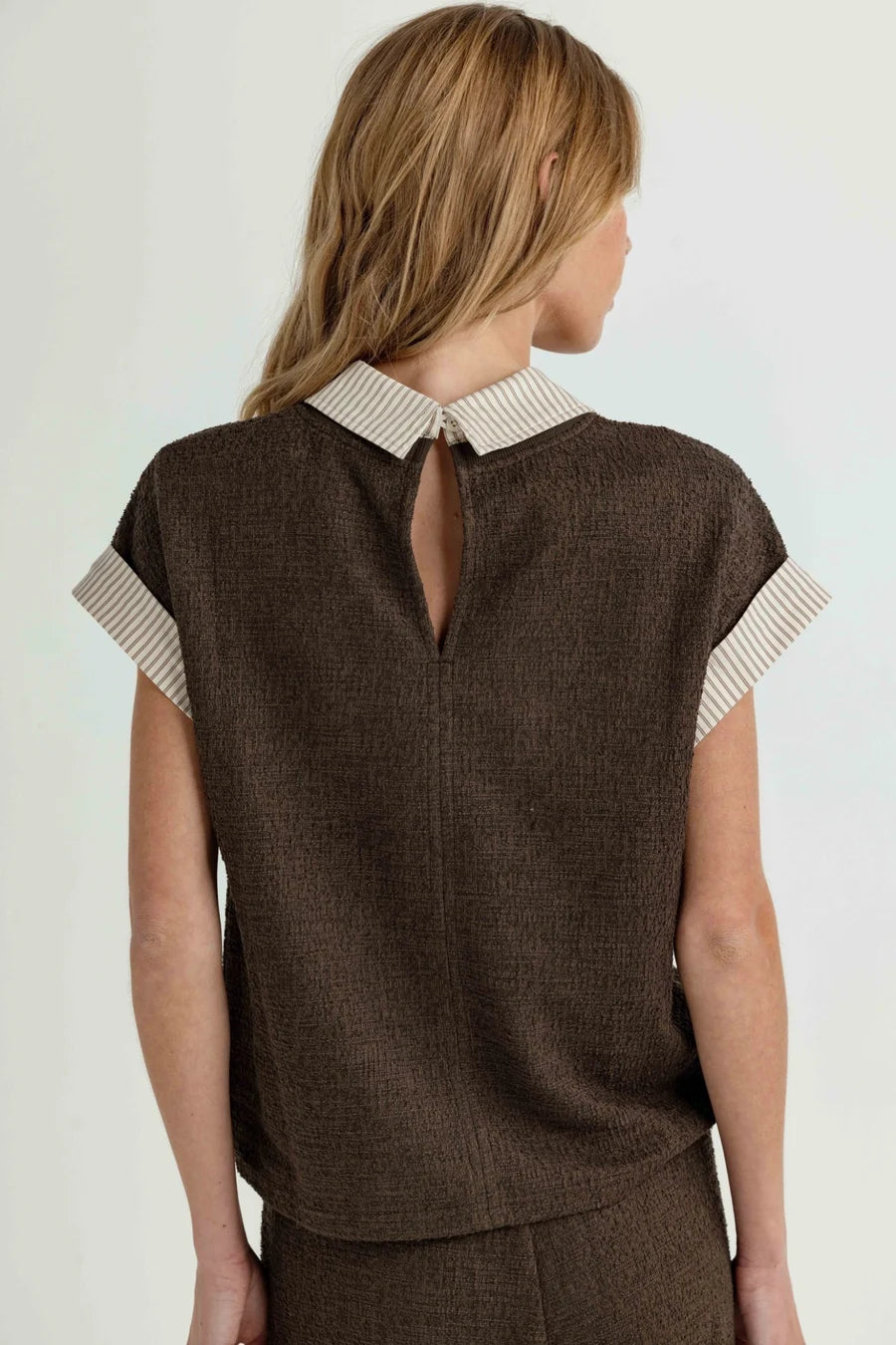 Kent Twofer Top- Espresso