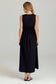 Sabrina Scallop Maxi Dress- Black