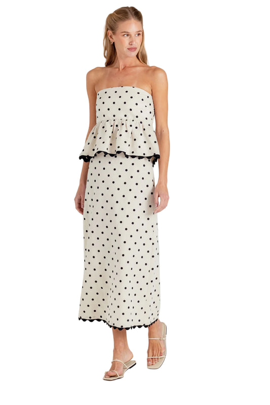 Polka Dot Davis Top