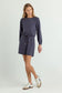 Atlas Mini Dress- Night Navy