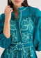 Lori-Anne Belted Mini Dress- Teal