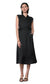 Xena Wrap Midi Dress- Black
