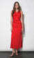 Yasmine Silky Maxi Dress- Red