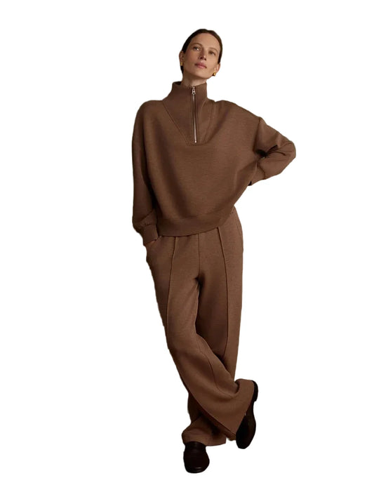 Wide Leg Pant 30"- Golden Bronze Marl