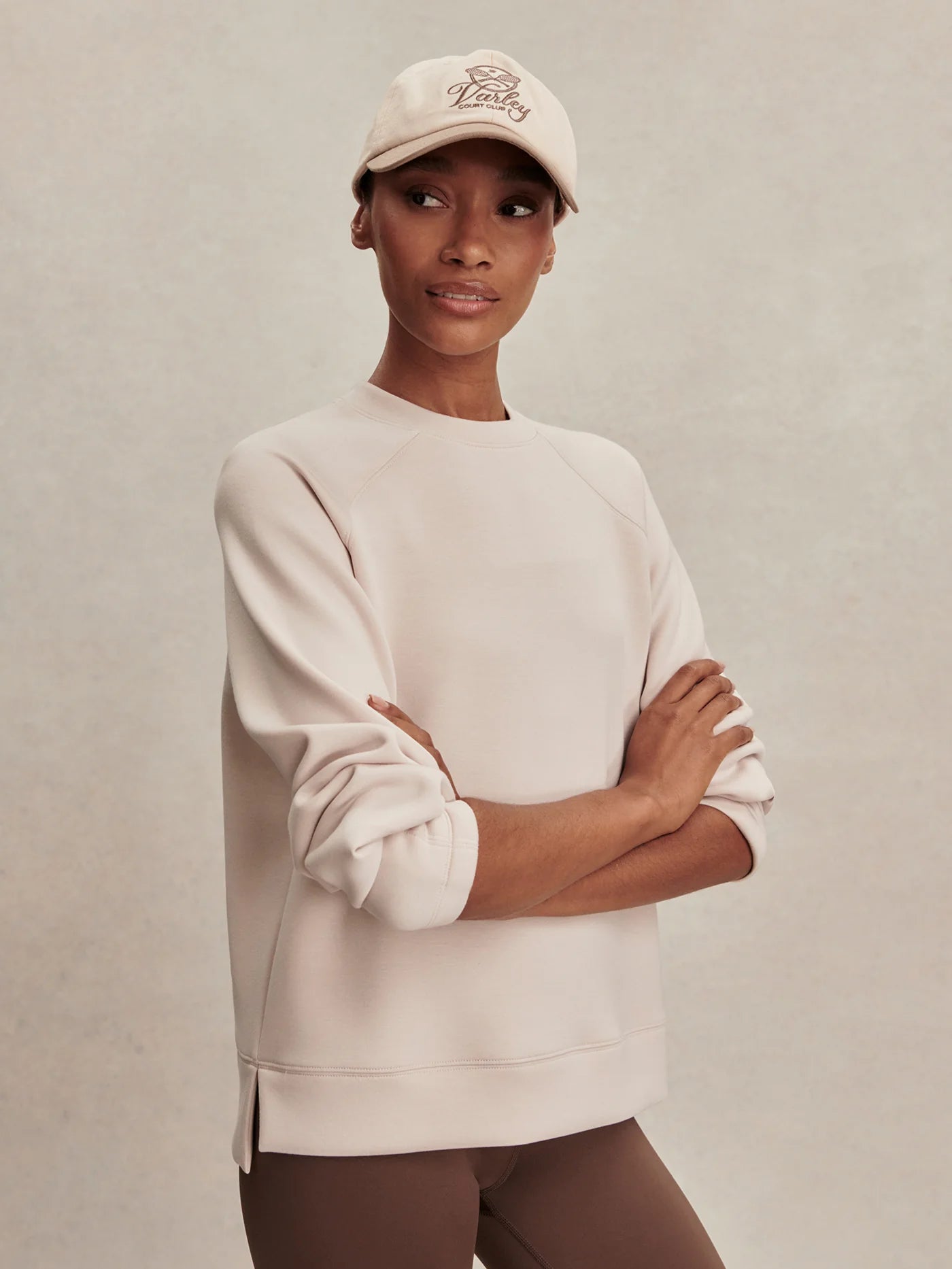 Zosia Crew Neck Midlayer- Silver Grey